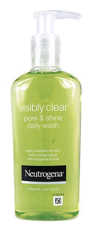 Neutrogena Visibly Clear Pore & Shine face care routine