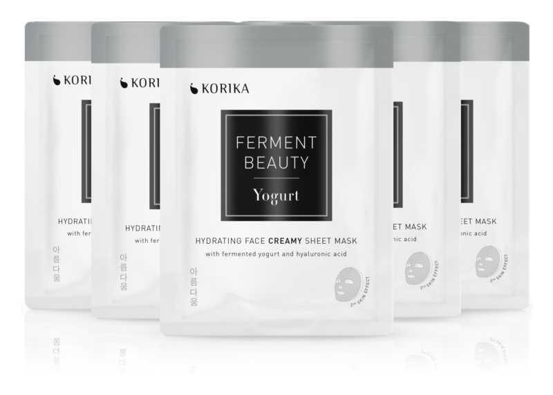 KORIKA FermentBeauty Yogurt and Hyaluronic Acid face care routine