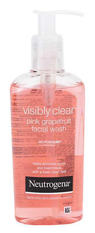 Neutrogena Visibly Clear Pink Grapefruit face care routine