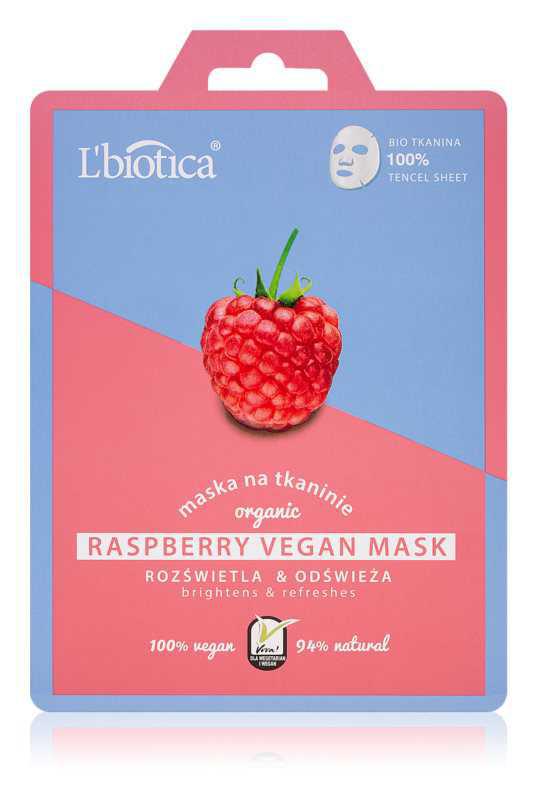 L’biotica Vegan Organic Raspberry facial skin care