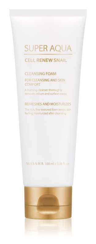 Missha Super Aqua Cell Renew Snail makeup removal and cleansing