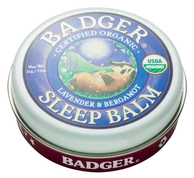 Badger Sleep makeup removal and cleansing