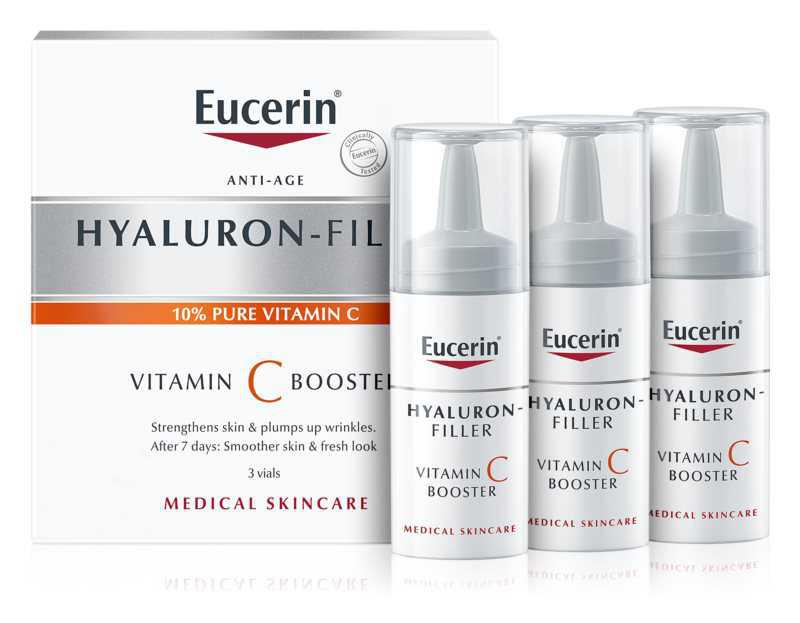 Eucerin Hyaluron-Filler Vitamin C Booster face care routine