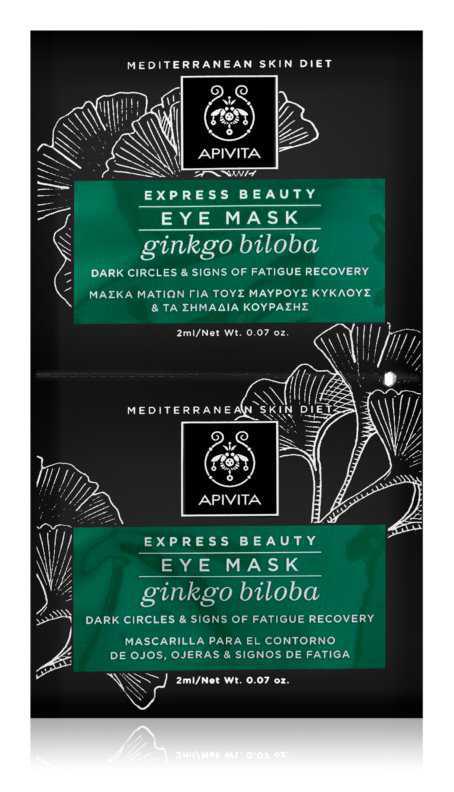 Apivita Express Beauty Ginkgo Biloba products for dark circles under the eyes