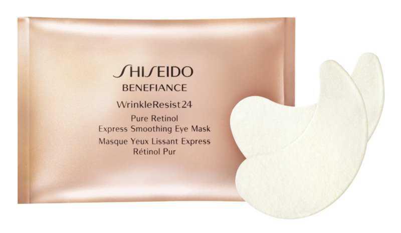 Shiseido Benefiance WrinkleResist24 Pure Retinol  Express Smoothing Eye Mask luxury cosmetics and perfumes