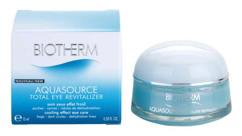 Biotherm Aquasource Total Eye Revitalizer face care routine
