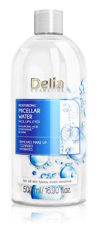 Delia Cosmetics Micellar Water Hyaluronic Acid makeup removal and cleansing