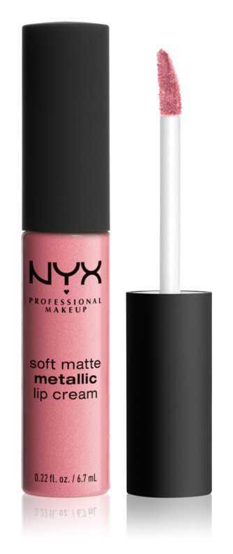 NYX Professional Makeup Soft Matte Metallic Lip Cream makeup