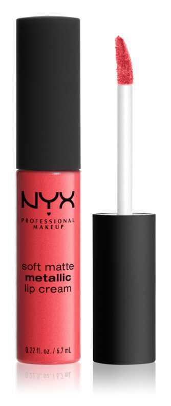 NYX Professional Makeup Soft Matte Metallic Lip Cream makeup