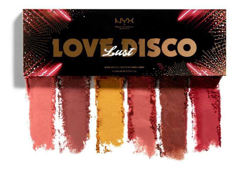NYX Professional Makeup Love Lust Disco Sweet Cheeks Blush makeup palettes
