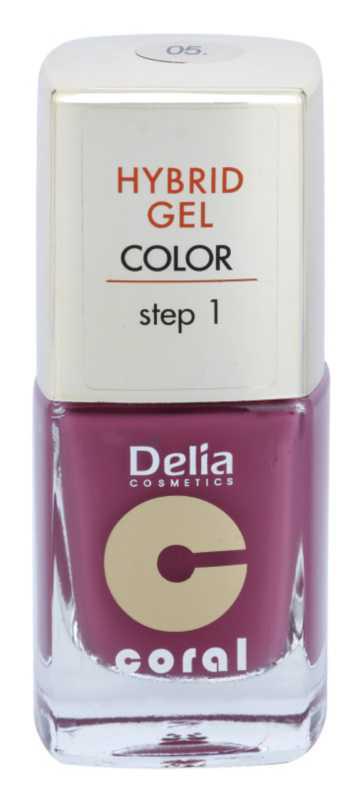 Delia Cosmetics Coral Nail Enamel Hybrid Gel nails