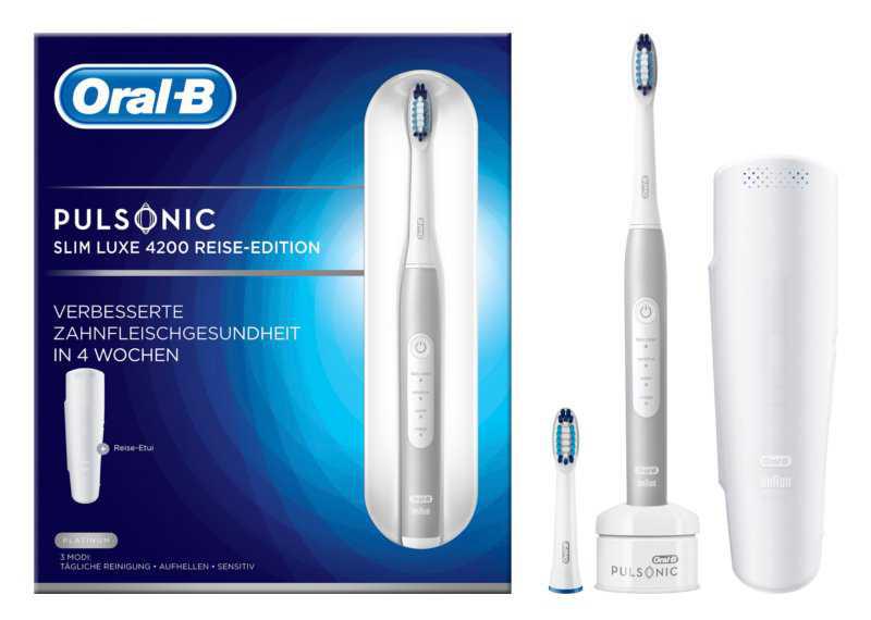 Oral B Pulsonic Slim Luxe 4200 Platinum electric brushes
