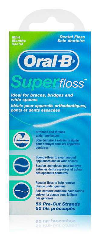 Oral B Super Floss interdental spaces