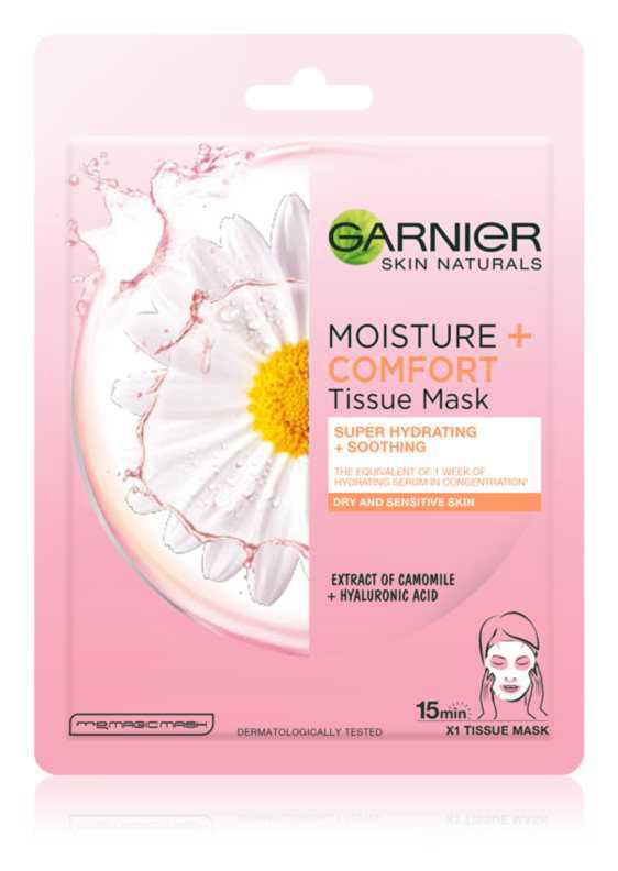 Garnier Skin Naturals Moisture+Comfort face care routine