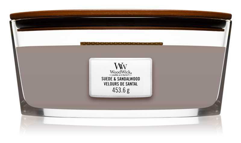 Woodwick Suede & Sandalwood candles