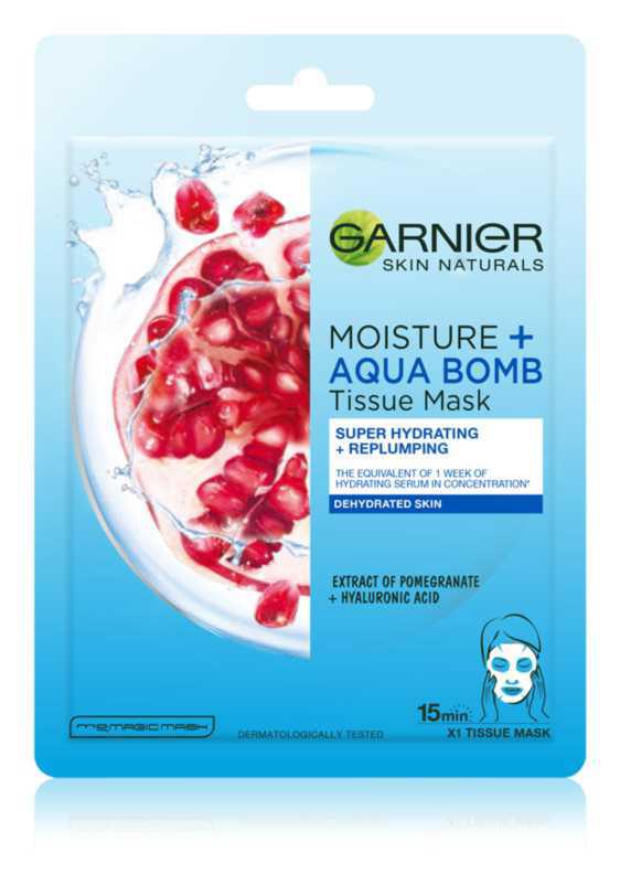 Garnier Skin Naturals Moisture+Aqua Bomb face care routine