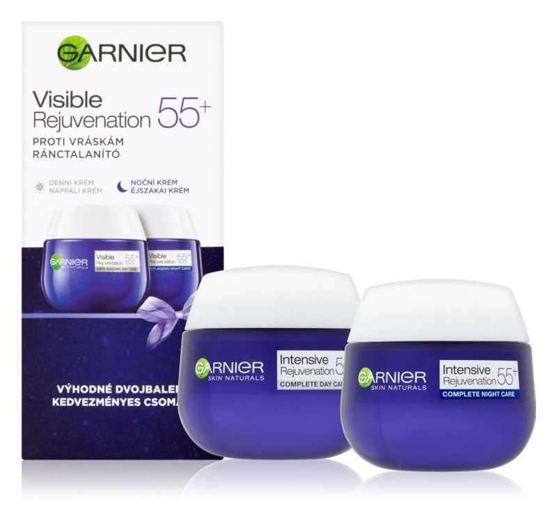 Garnier Visible 55+ face care routine