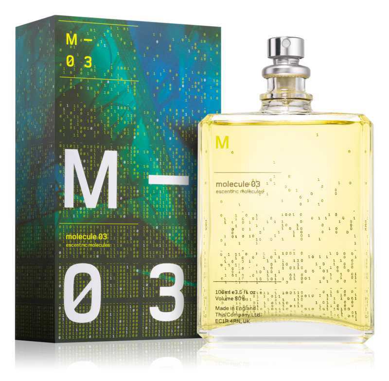 Escentric Molecules Molecule 03 luxury cosmetics and perfumes