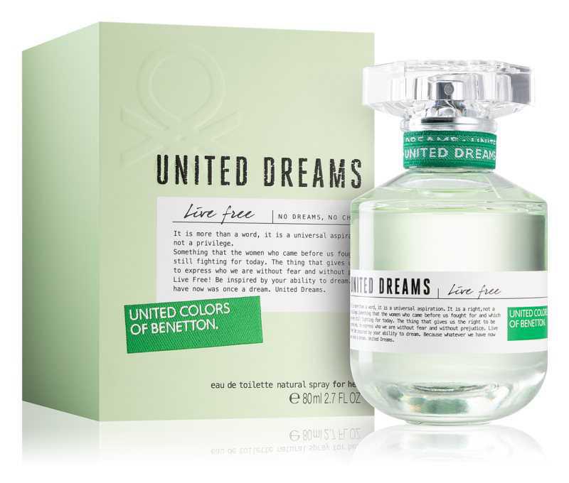 Benetton United Dreams for her Live Free women's perfumes