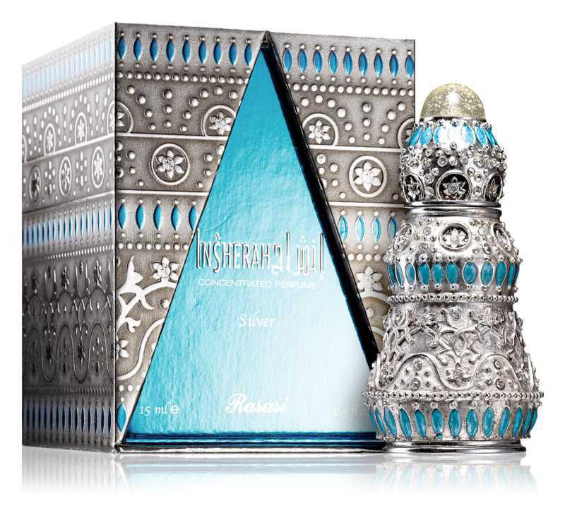 Rasasi Insherah Silver woody perfumes