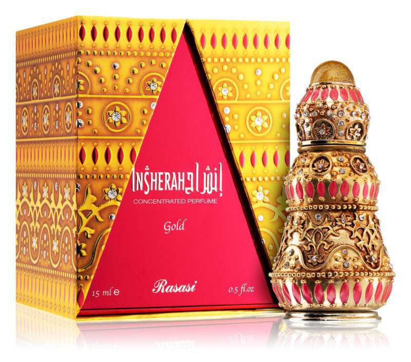 Rasasi Insherah Gold woody perfumes