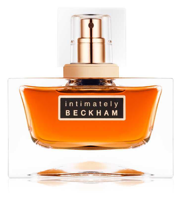 David Beckham Intimately Men ambergris perfumes