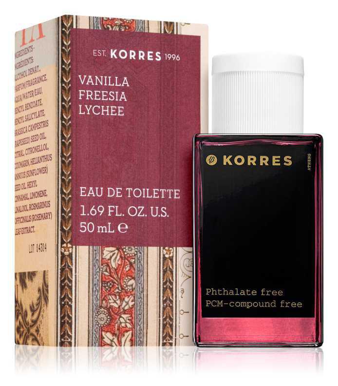 Korres Vanilla, Freesia & Lychee vanilla perfumes