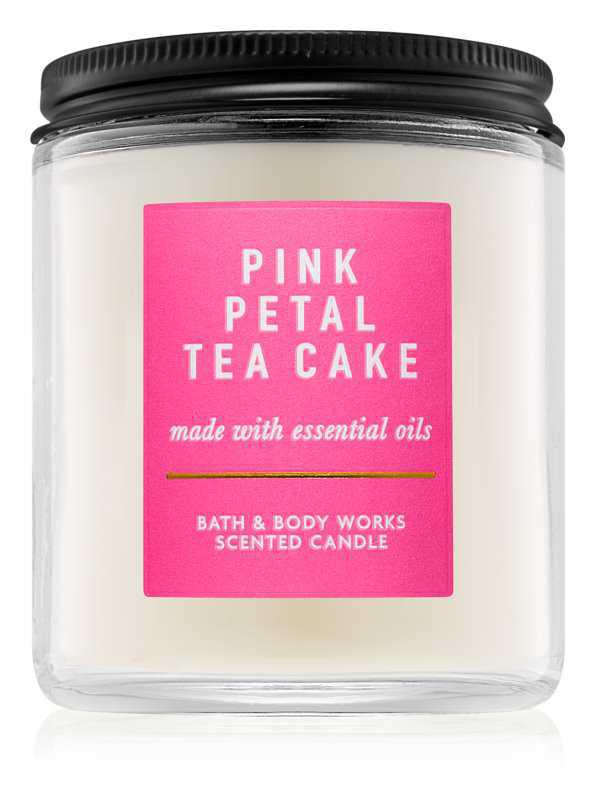 Bath & Body Works Pink Petal Tea Cake candles