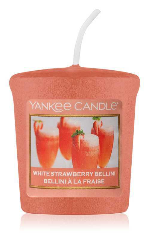 Yankee Candle White Strawberry Bellini candles