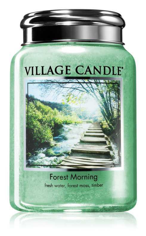 Village Candle Forest Morning