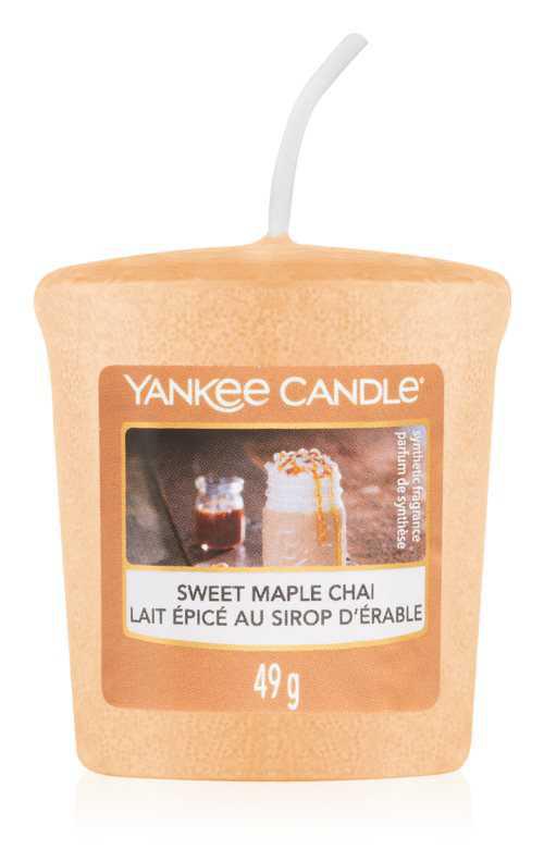 Yankee Candle Sweet Maple Chai candles