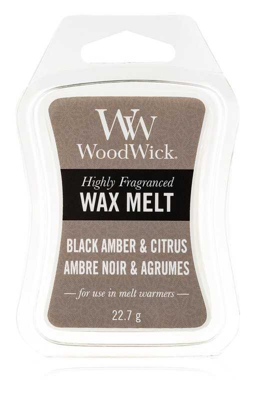 Woodwick Black Amber & Citrus aromatherapy