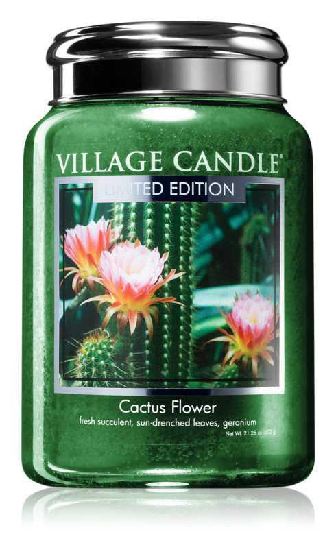 Village Candle Cactus Flower