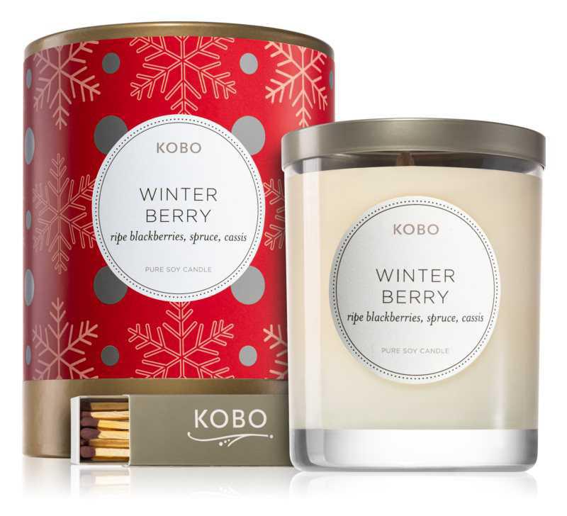 KOBO Holiday Winter Berry candles