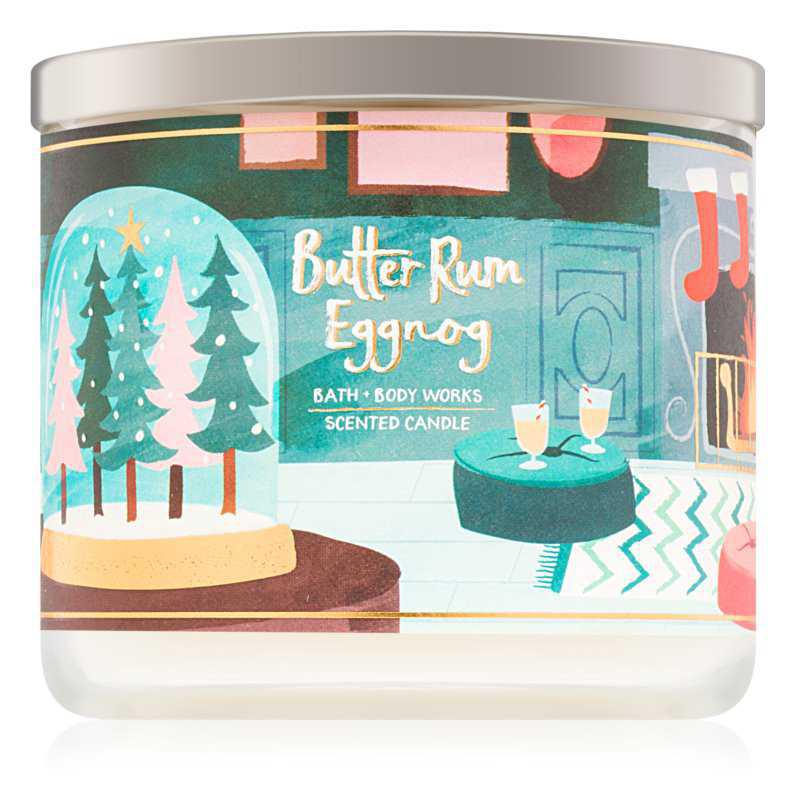 Bath & Body Works Butter Rum Eggnog candles