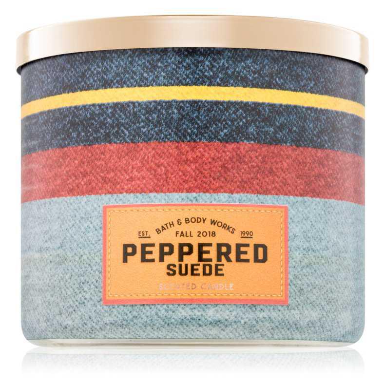 Bath & Body Works Peppered Suede candles