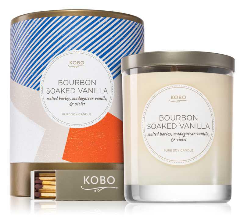 KOBO Natural Math Bourbon Soaked Vanilla candles