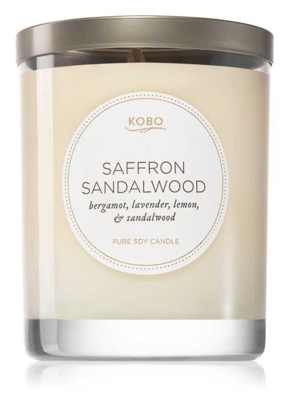 KOBO Natural Math Saffron Sandalwood candles