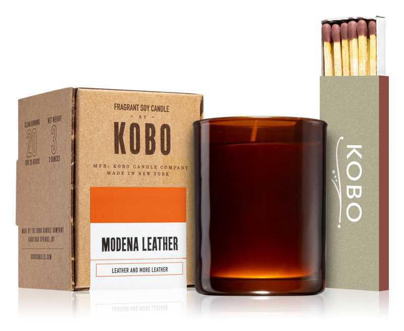 KOBO Woodblock Modena Leather candles