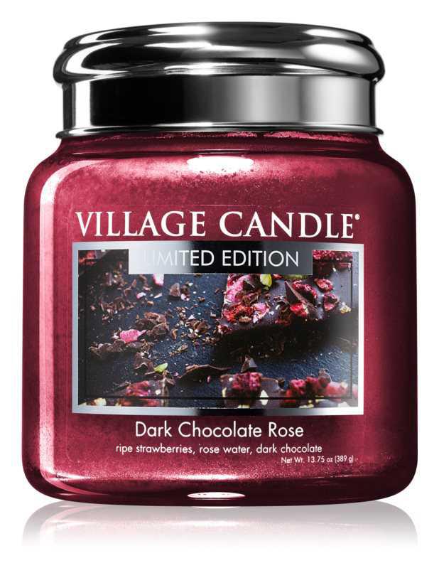Village Candle Dark Chocolate Rose candles