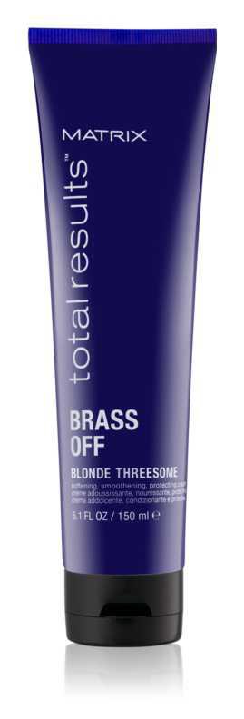 Matrix Total Results Brass Off hair styling