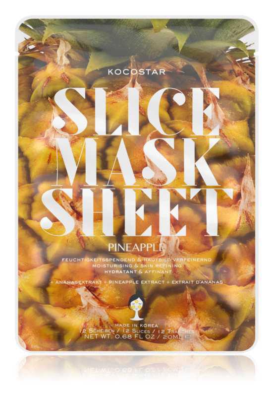 KOCOSTAR Slice Mask Sheet Pineapple face masks