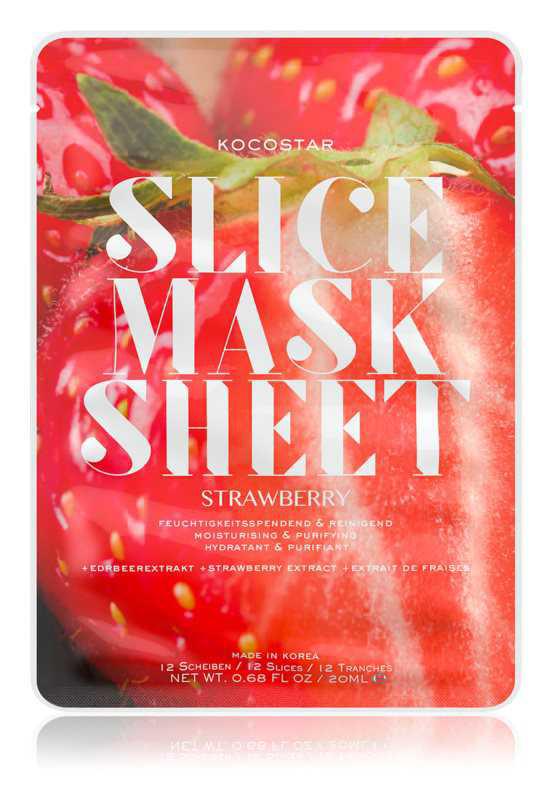 KOCOSTAR Slice Mask Sheet Strawberry face masks