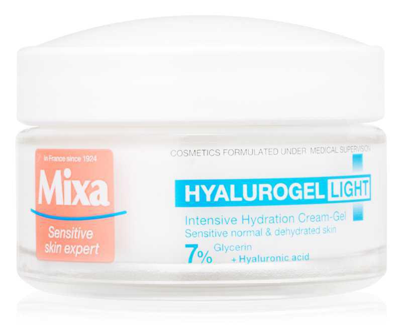 MIXA Hyalurogel Light face care routine