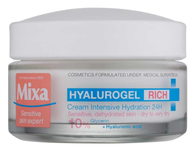 MIXA Hyalurogel Rich face care routine