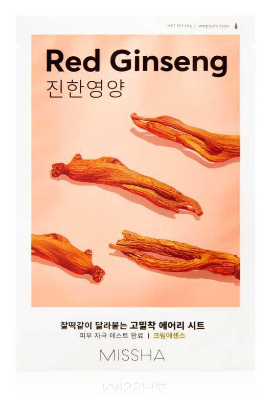 Missha Airy Fit Red Ginseng face masks