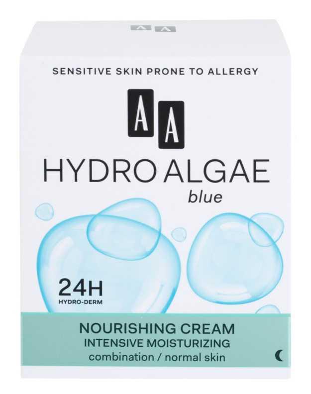 AA Cosmetics Hydro Algae Blue mixed skin care